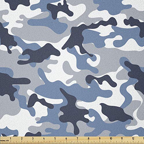 Ambesonne Shabby Flora Fabric by The Yard, Retro Spring Blossom Flowers French Garden Florets Garland Artisan Image, Decorative Fabric for Upholstery and Home Accents, 3 Yards, Mint Pink