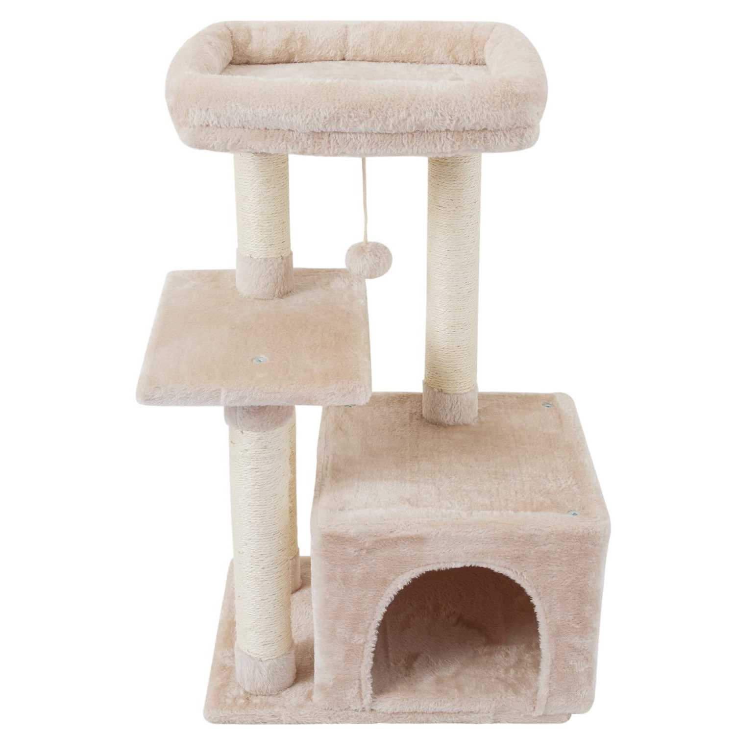 FISH&NAP Cute Cat Tree Kitten Cat Tower for Indoor Cat Condo Sisal Scratching Posts with Jump Platform Cat Furniture Activity Center Play House - Pet Supplies online store