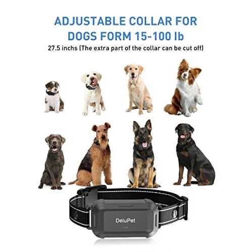 delupet Dog Training Collar Dogs Shock Collar with Remote 2600FT - Pet Supplies online store