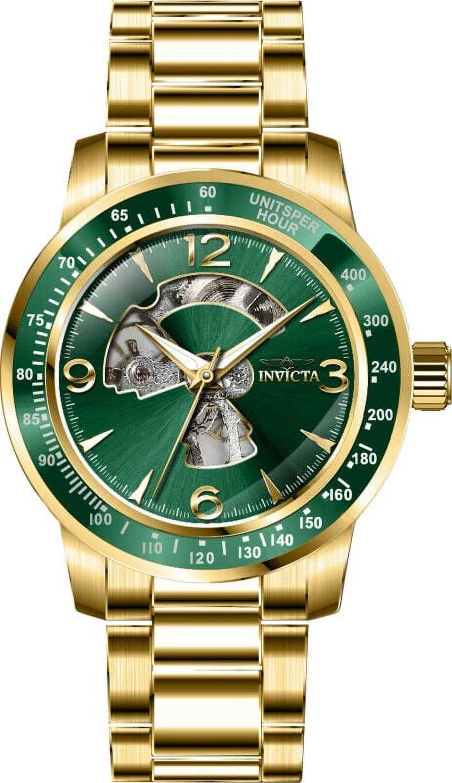 Invicta Men's 38557 Specialty Mechanical Multifunction Green Dial Watch
