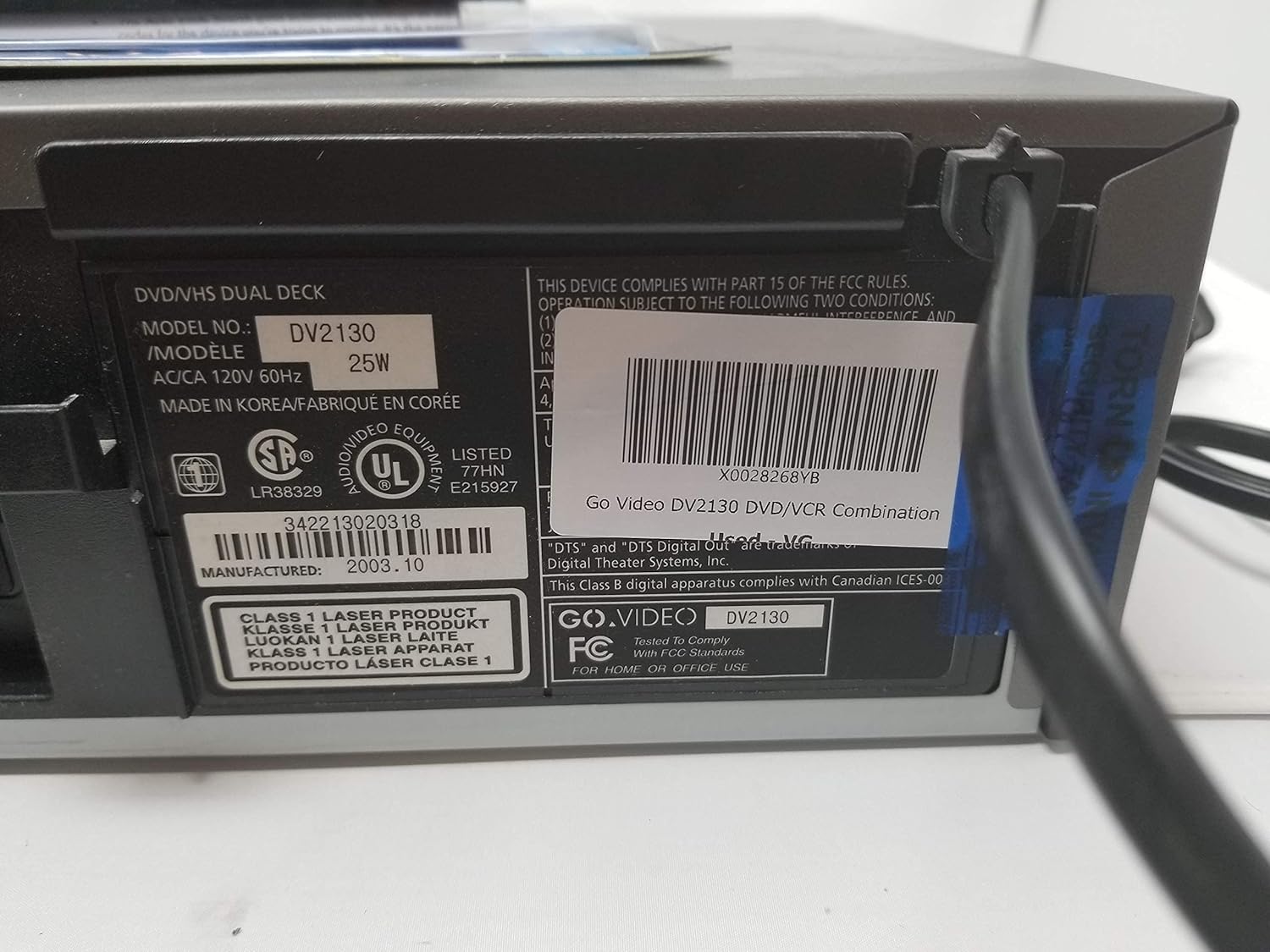 Go Video DV2130 DVD/VCR Combination (Renewed)