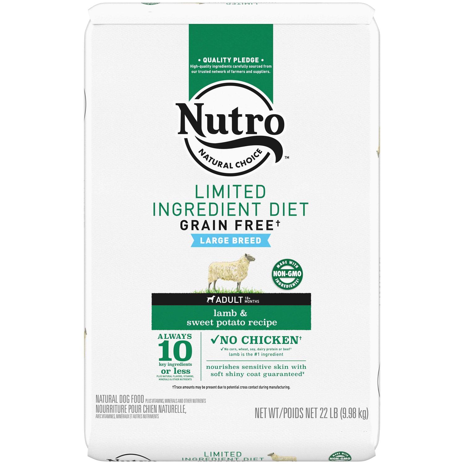 Nutro Limited Ingredient Diet Adult Dry Dog Food Lamb & Sweet Potato - Pet Supplies online store