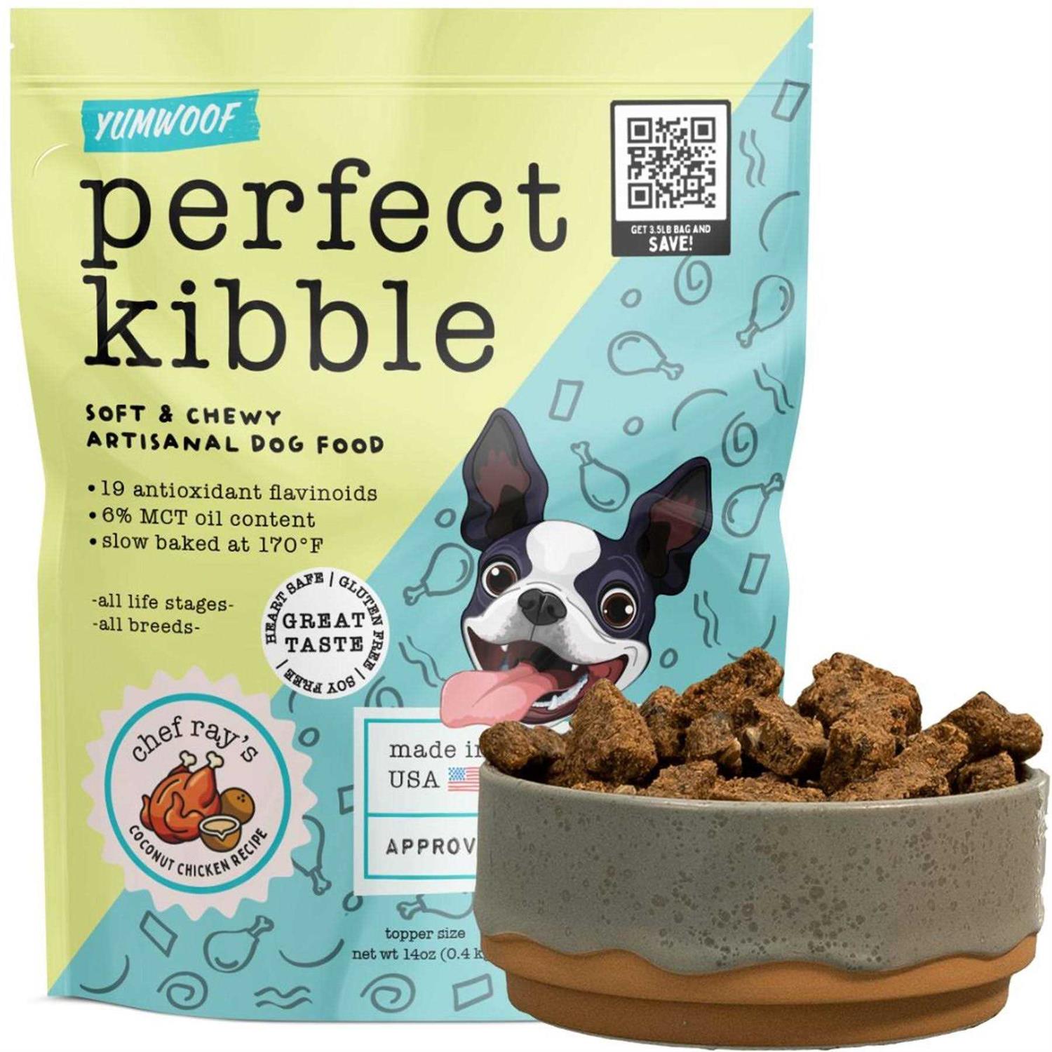 Yumwoof Natural Pet Food Perfect Kibble Gut Health Coconut Chicken Air-Dried Dog Food - Pet Supplies online store