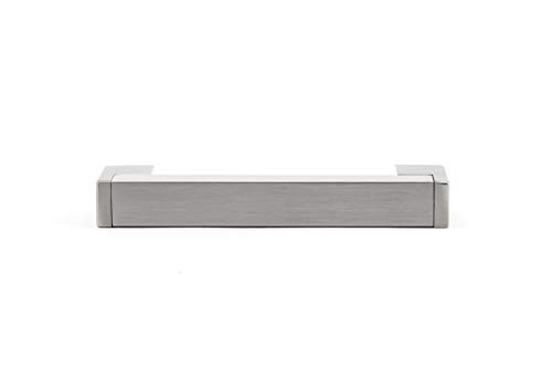 Richelieu Hardware BP520288195 Lipari Collection 11 3/8-inch (288 mm) Center-to-Center Brushed Nickel Modern Cabinet and Drawer Pull Handle for Kitchen, Bathroom, and Furniture