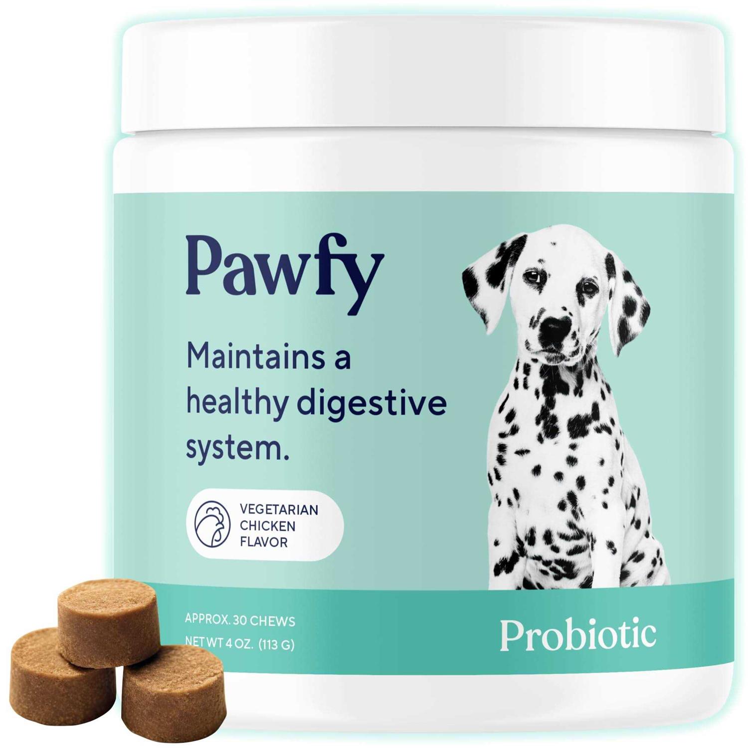 Pawfy Probiotic Soft Chews Digestive Gut Immune Support - Pet Supplies online store