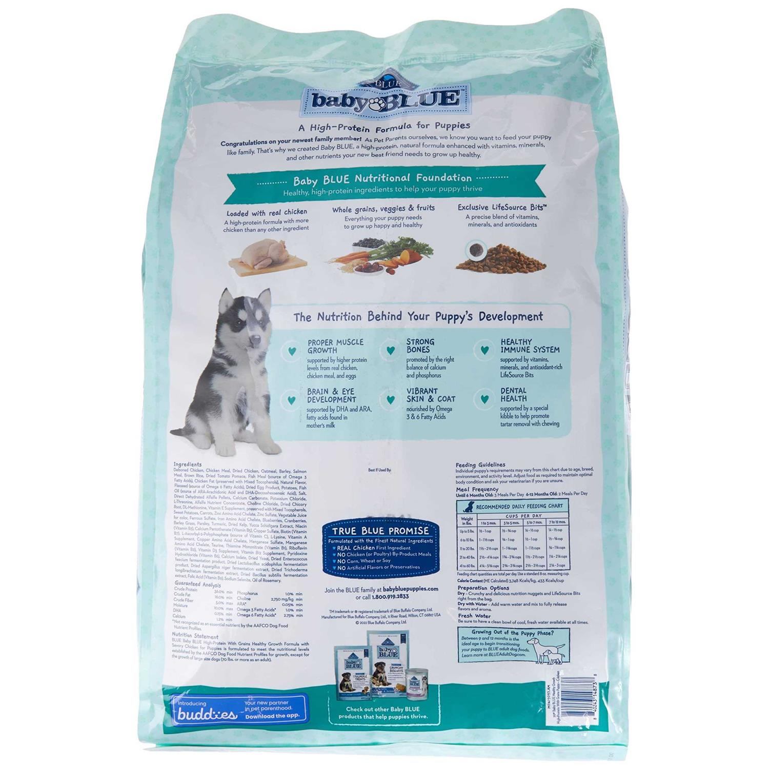 Blue Buffalo Baby Blue High Protein Puppy Chicken Dog - Pet Supplies online store
