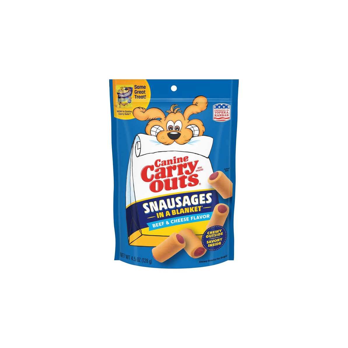 Canine Carry Outs Snausages in a Blanket Dog Treats Beef Cheese - Pet Supplies online store