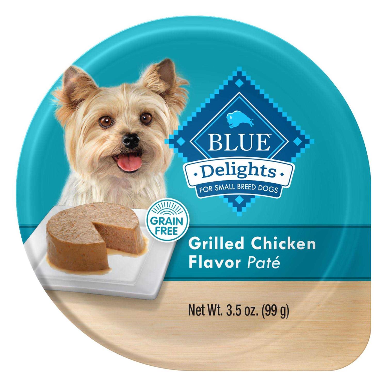 Blue Buffalo Delights Grilled Chicken Flavor Pate Small Breed Dog Food - Pet Supplies online store