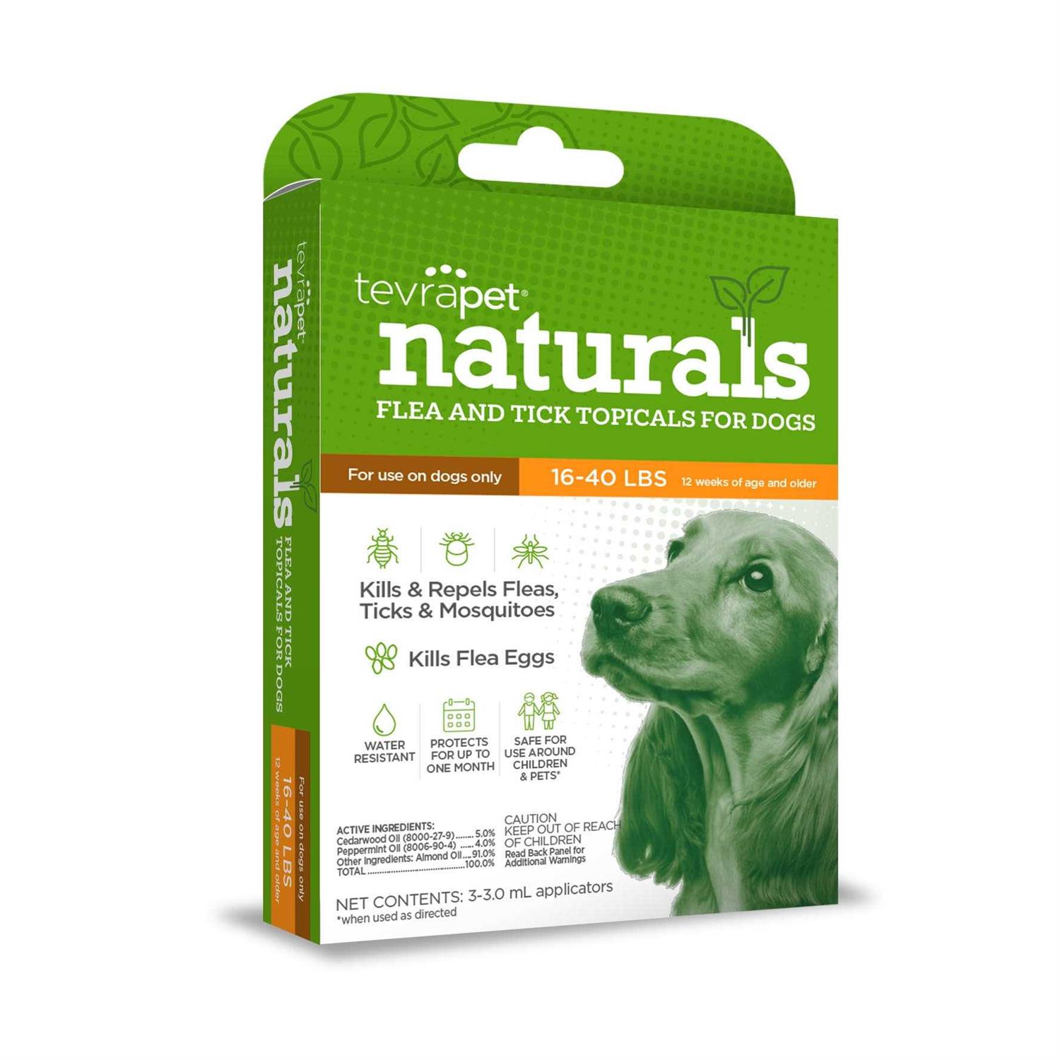 TevraPet Naturals Flea & Tick Topicals for Dogs 16 - Pet Supplies online store