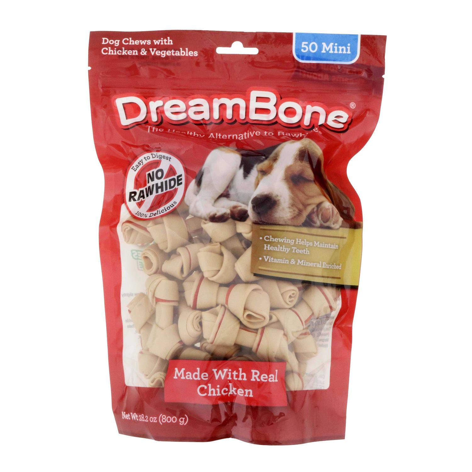 Dreambone Mini Bones Dog Chews with Chicken and Vegetable - Pet Supplies online store