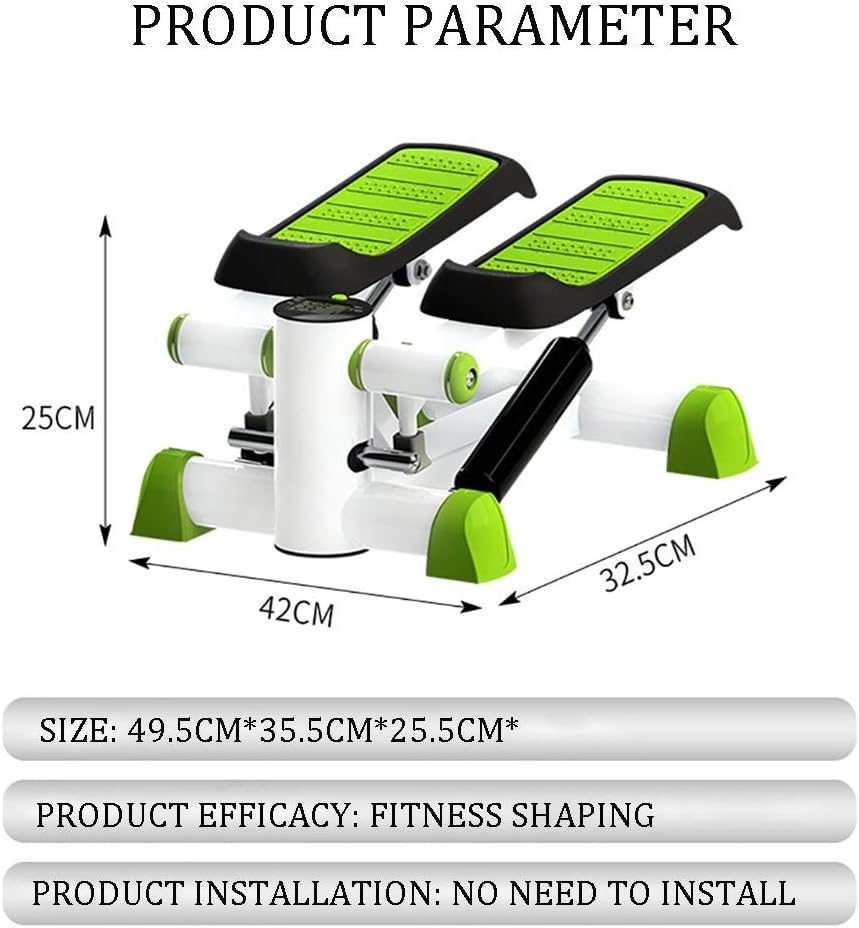 Exercise Stepper, Swing Stepper, Up-Down Stepper, with Wireless Training Computer, for Beginners and Advanced Users, Small and Compact, Home Gym Equipment, Endurance Training