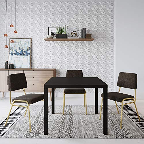 Novogratz Memphis Square Dining Table, Black