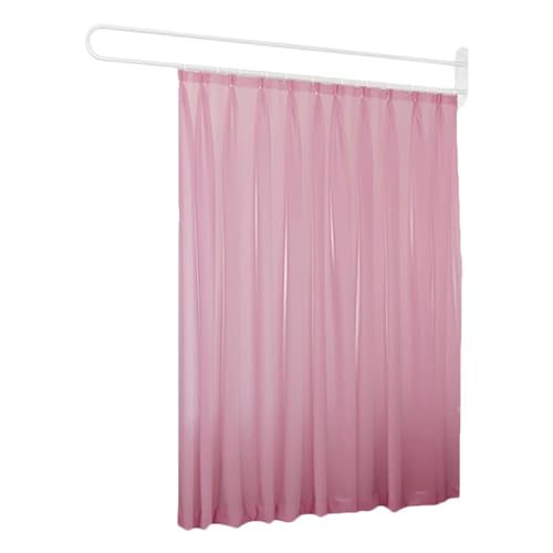 1 Set Room Divider Curtains for Hospital Beauty Clinic Between Beds, Tall 2m Privacy Partitions Cubicle Curtain/Drapes Panels with U Shaped Rail Metal Support Track, Modern Area Separator Screen