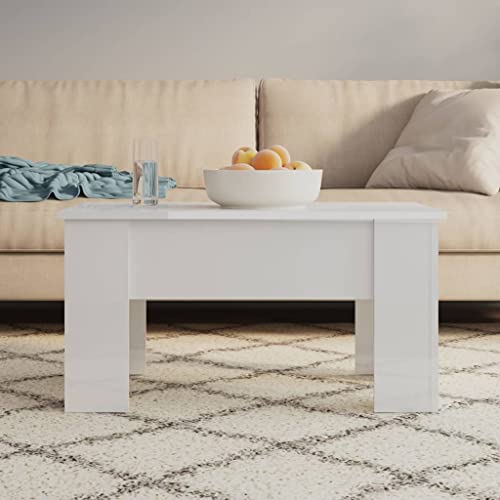 Coffee Table High Gloss White 31.1