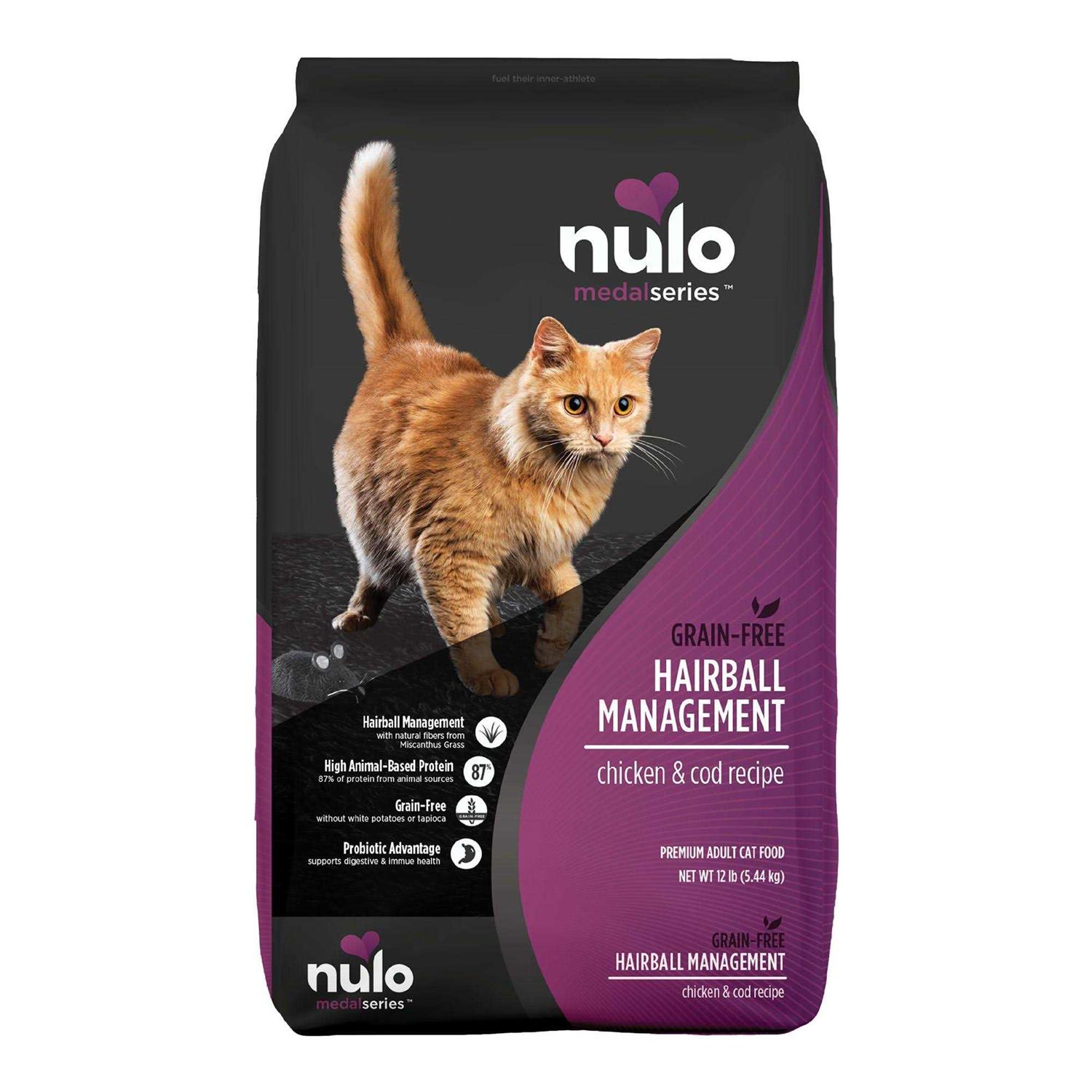 Nulo Chicken & Cod Adult MedalSeries Hairball Management Dry Cat Food - Pet Supplies online store