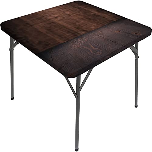 Marble Square Table Cove, Marble Style Texture, Elastic Edge, Suitable for Table Decoration, Buffet and Camping, Fit for 47