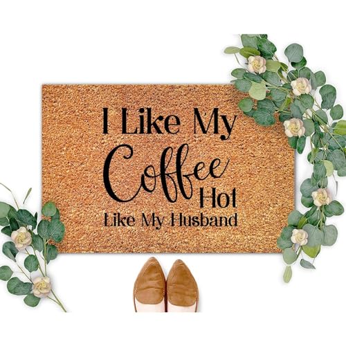 in The Face of Blame and Secretly Love Coir Doormat Door Mat Bible Scripture Funny Weather Resistant Non Slip Mat for Outside Home High Traffic Area 16x24 Inch