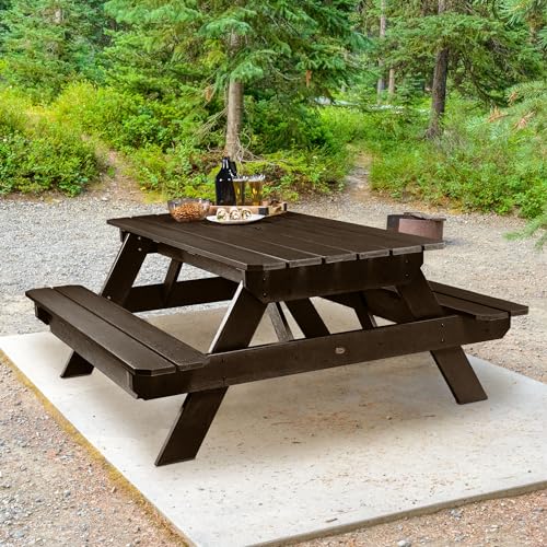 Sequoia Professional CM-TBLSQ36-SDL Commercial Grade National Picnic Table, Saddle