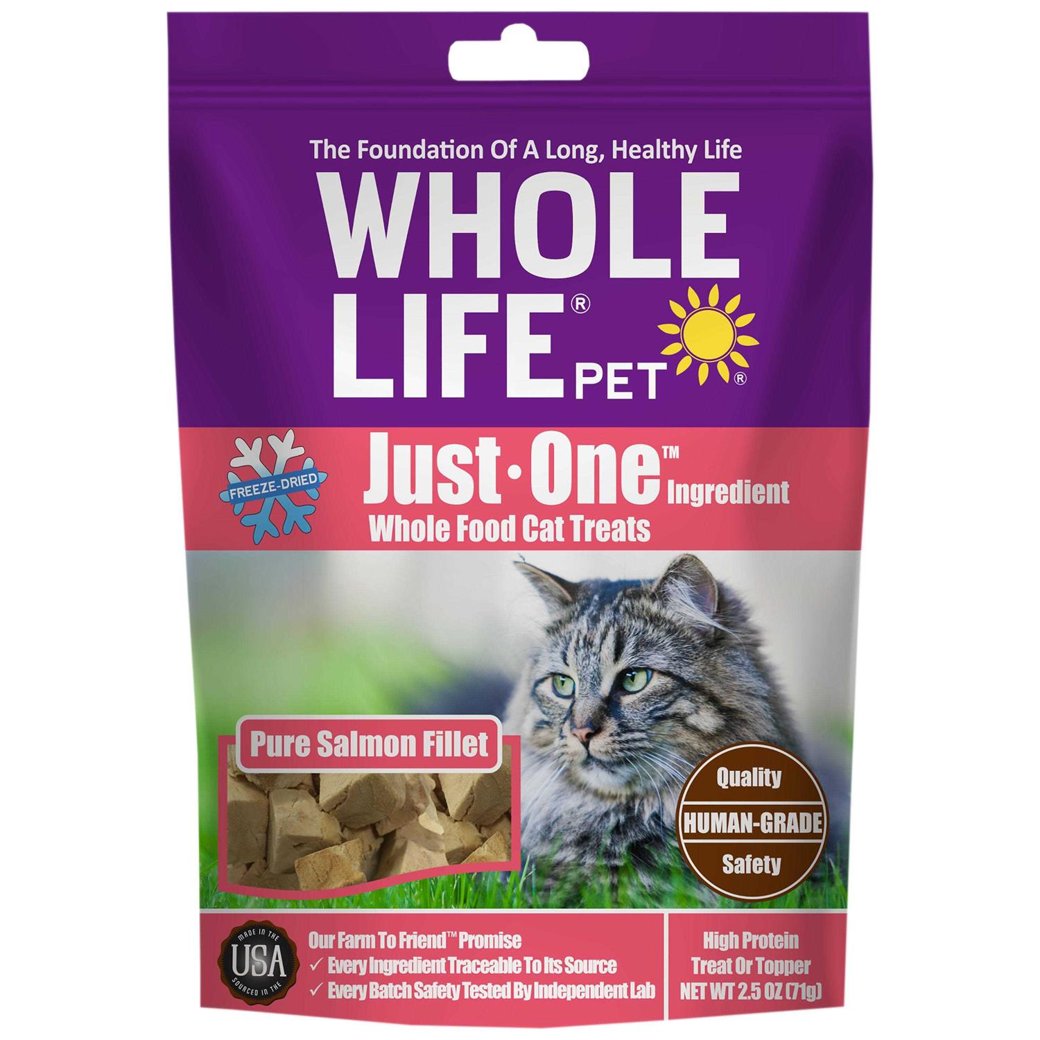 Whole Life Pet Just One Ingredient Salmon Cat Treats - Pet Supplies online store