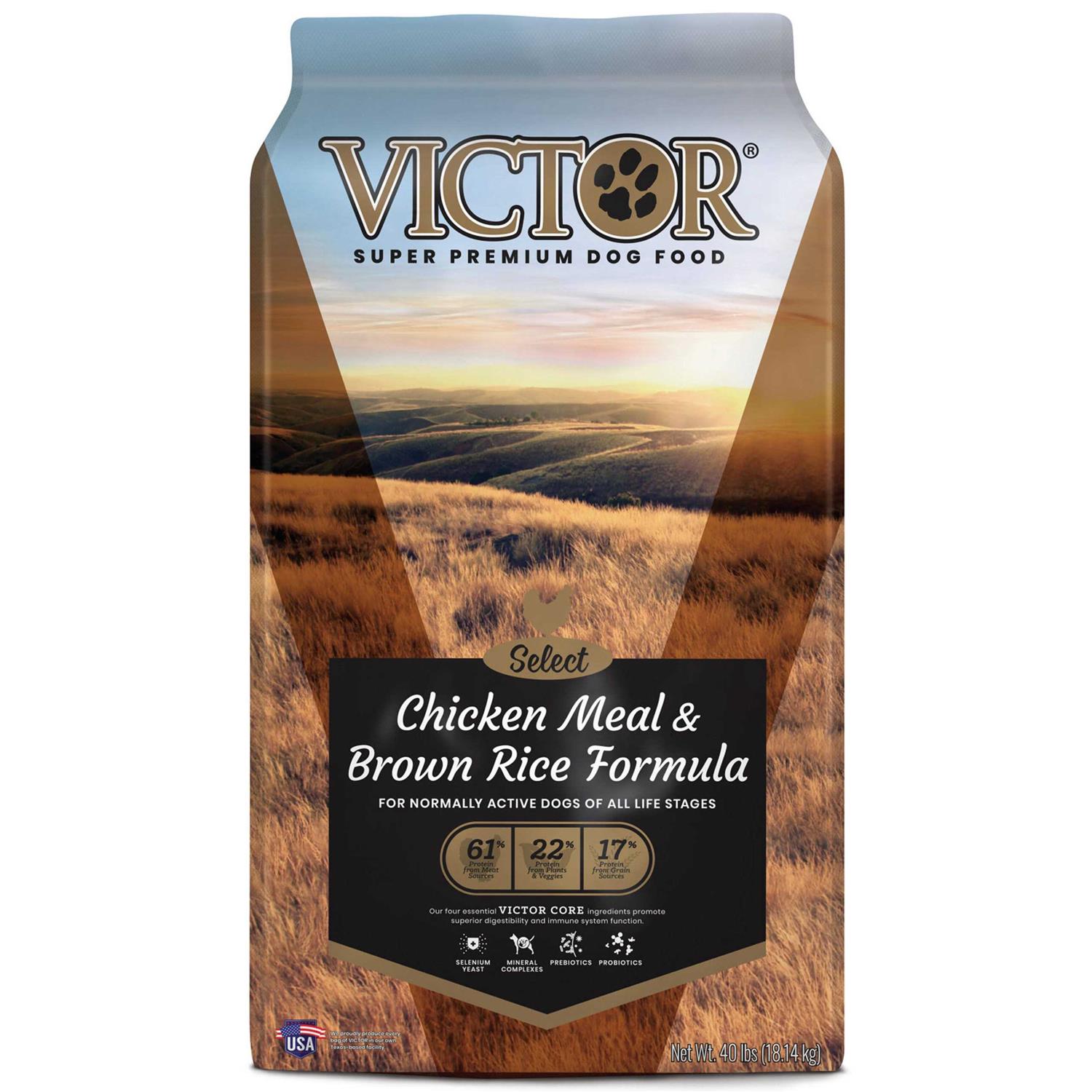 Victor Select Chicken Meal & Brown Rice Dry Dog Food - Pet Supplies online store