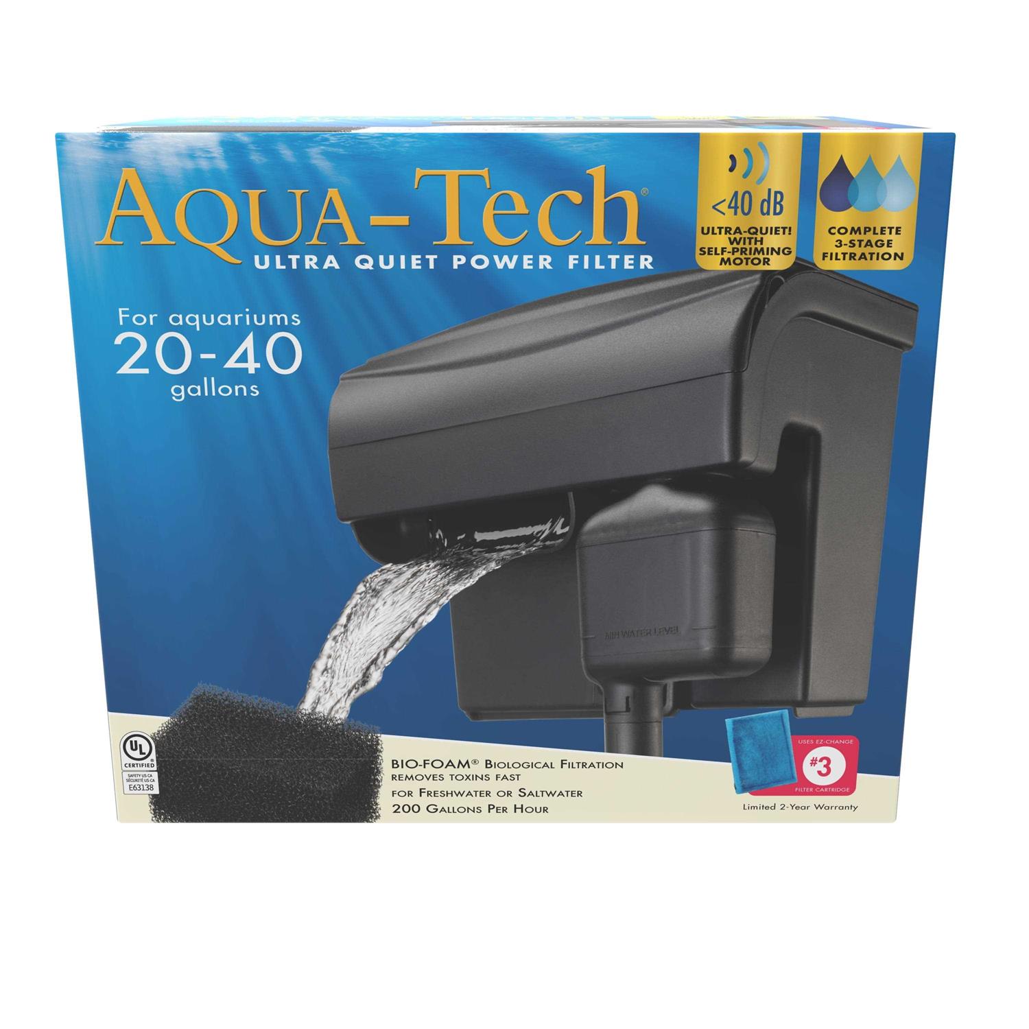 Aqua-tech Ultra Quiet Power Filter For Aquariums - Pet Supplies online store