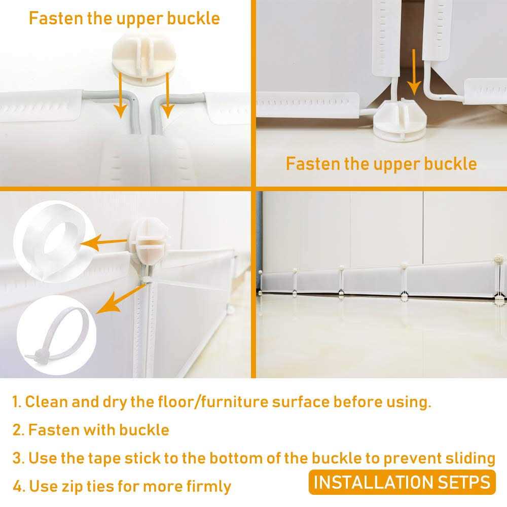 QIYIHOME Under Bed Blocker, Gap Bumper for Under Bed, Stop Things Going Under Bed or Sofa Couch - Pet Supplies online store