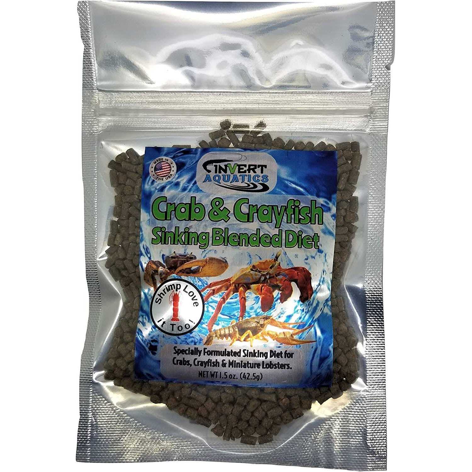 Crab & Crayfish Sinking Blended Diet - Pet Supplies online store