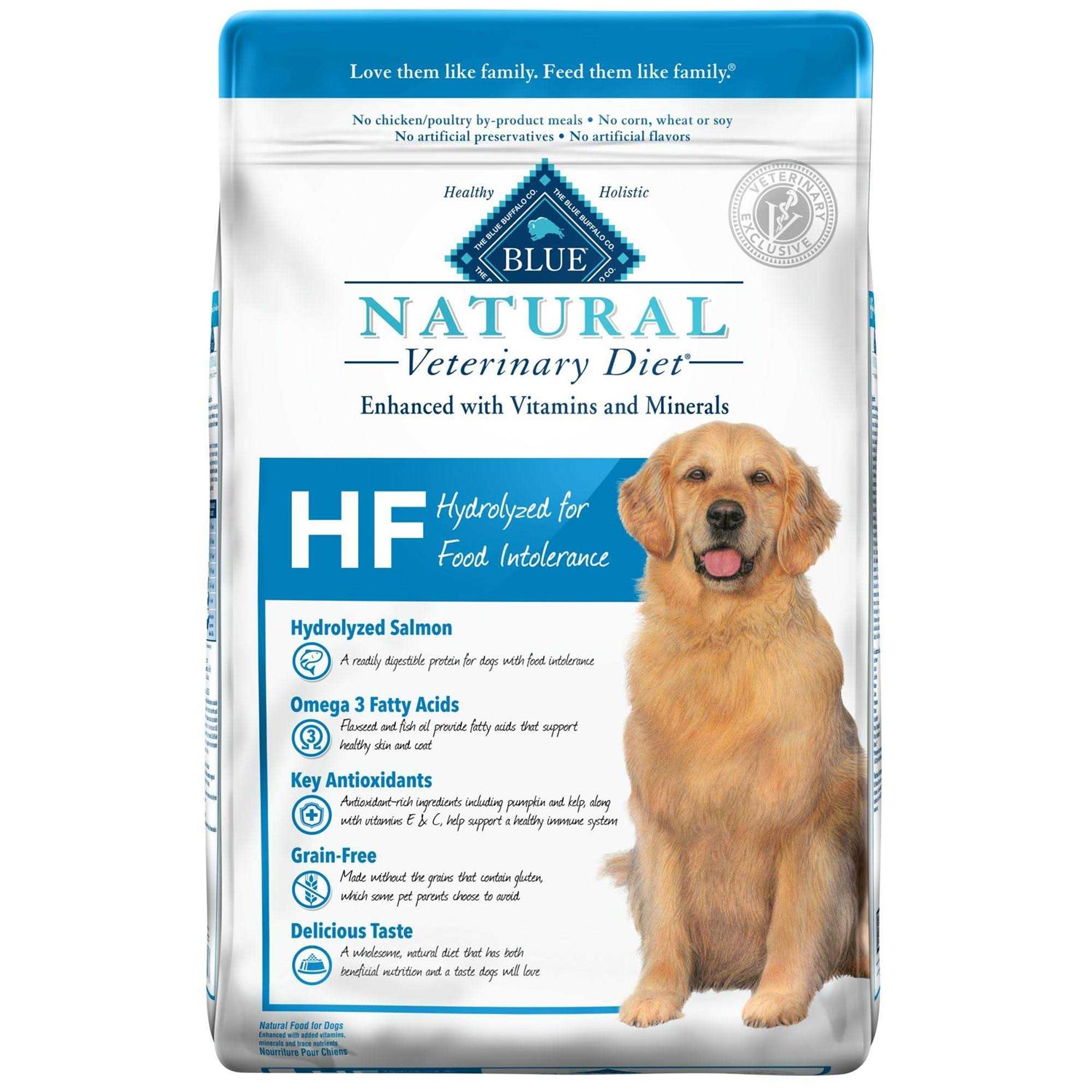 Blue Buffalo Natural Veterinary Diet HF Hydrolyzed for Food Intolerance Dry Dog Food - Pet Supplies online store