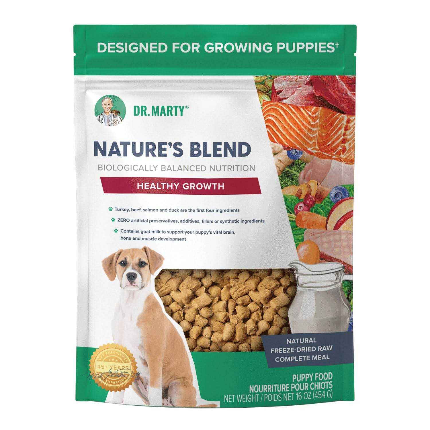 Dr. Marty Nature's Blend Healthy Growth Freeze Dried Raw Dog Food - Pet Supplies online store