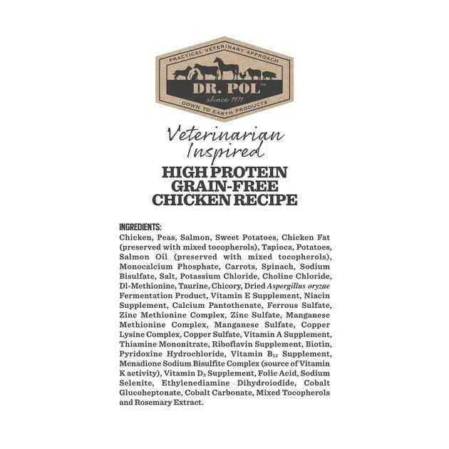 Dr. Pol Grain-Free High Energy Chicken Recipe Cat Food - Pet Supplies online store