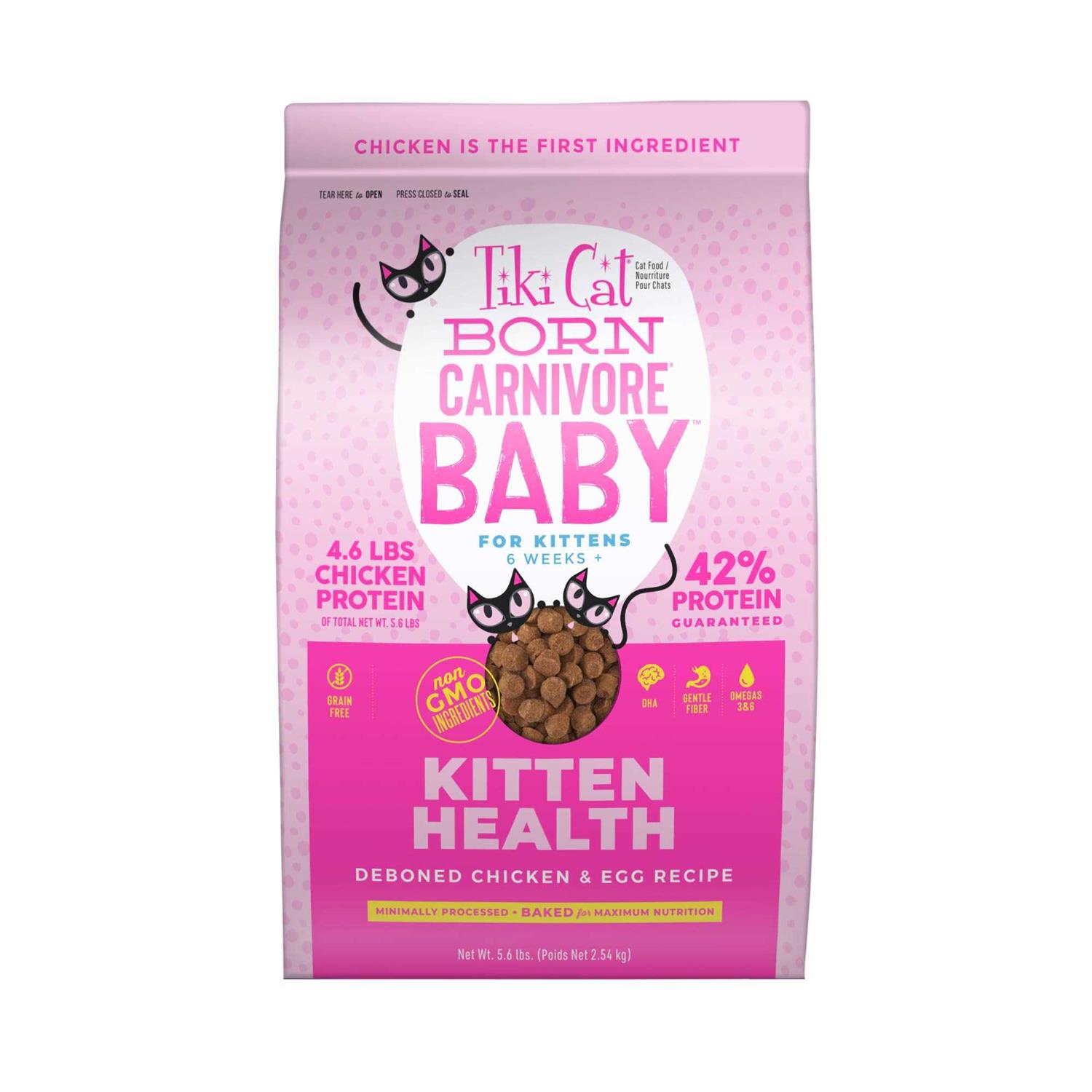 Tiki Cat Born Carnivore Chicken & Egg Kitten Dry Food - Pet Supplies online store