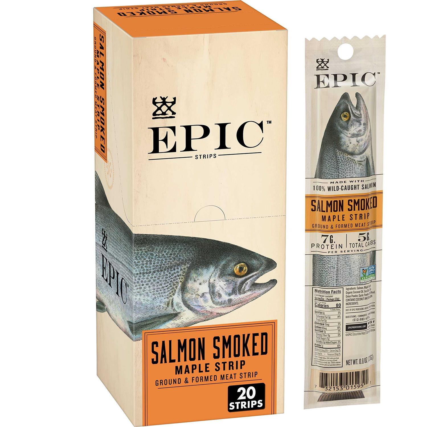Epic Smoked Salmon Strips Wild Caught - Pet Supplies online store