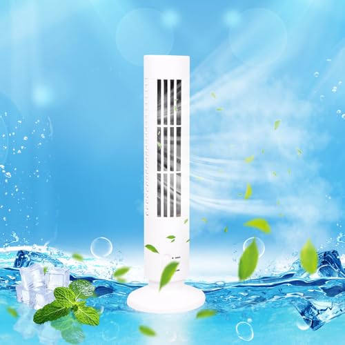 Tower Fan for Bedroom, Desk Fan, Portable Fan Conditioner With Two Speeds Simulates Natural Wind To Bring Cool And Soothing Feel Suitable For Home Offices And Bedrooms
