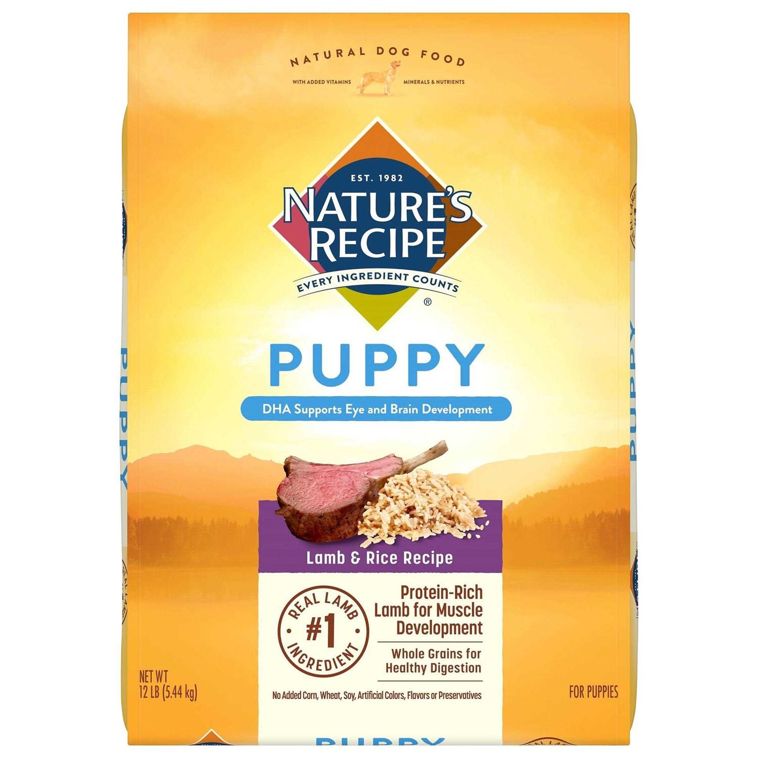 Natures Recipe Puppy Dry Dog Food Lamb & Rice - Pet Supplies online store