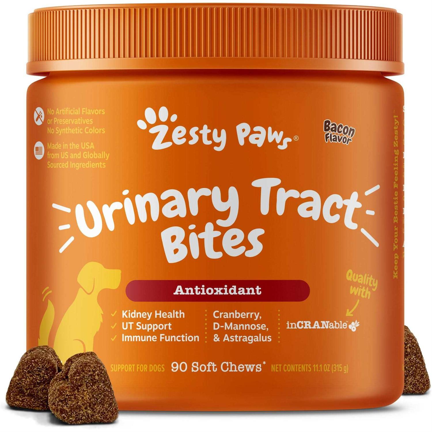 Zesty Paws Cranberry Bladder Bites for Dogs - Pet Supplies online store