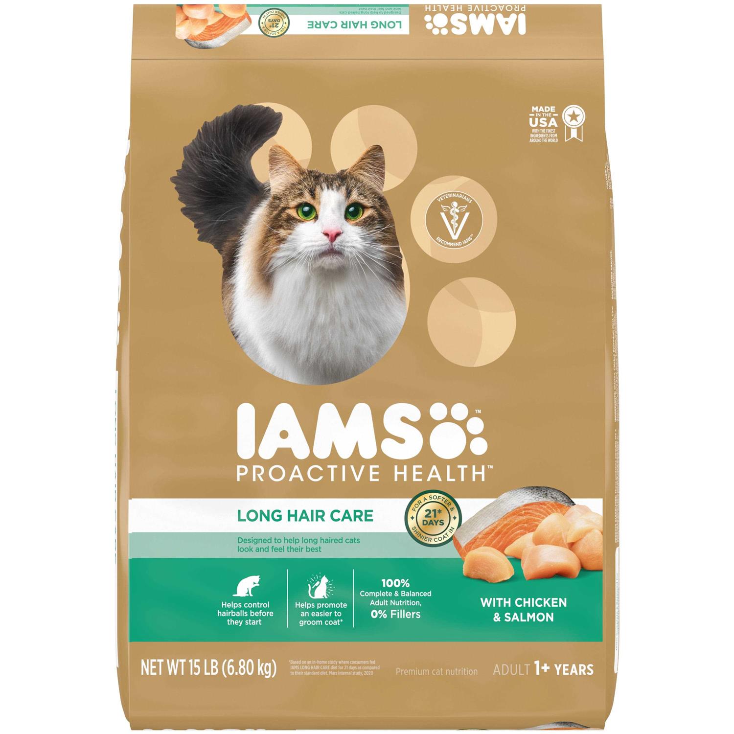 Iams Proactive Health Care Salmon Adult Dry Cat Food - Pet Supplies online store