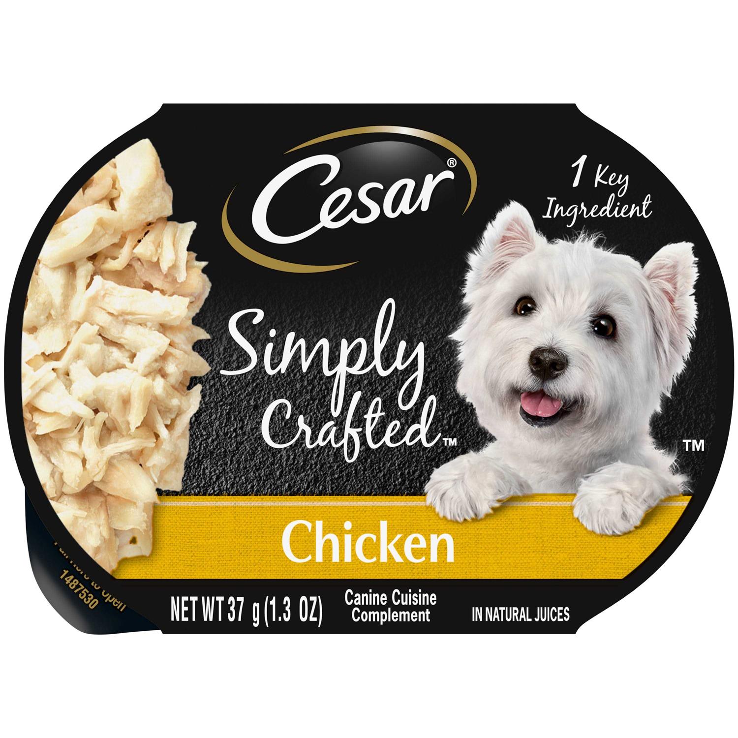 Cesar Simply Crafted Chicken Wet Dog Food - Pet Supplies online store