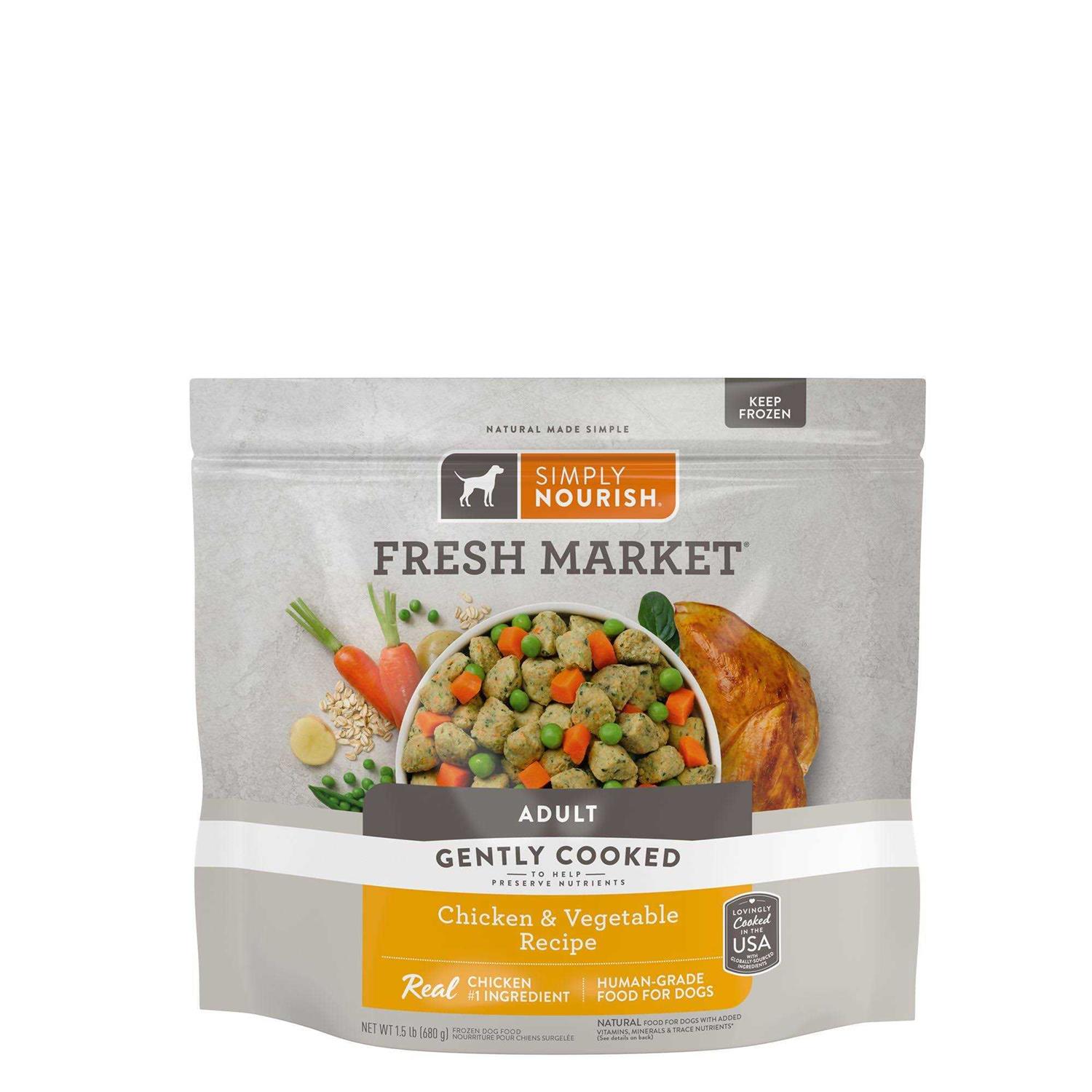 Simply Nourish Fresh Market Adult Frozen Dog Food - Pet Supplies online store