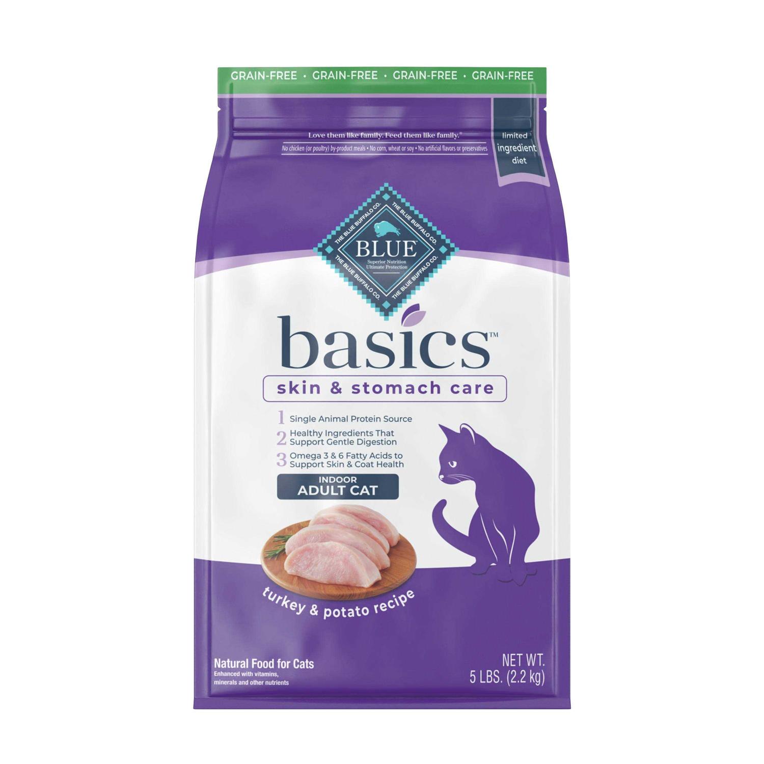 BLUE Basics Grain-Free Adult Indoor Dry Cat Food - Pet Supplies online store