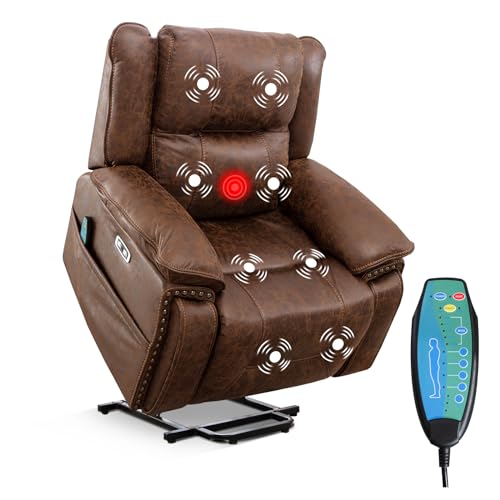 Phoenix Home Large Power Lift Chair Recliner, Smoke Gray