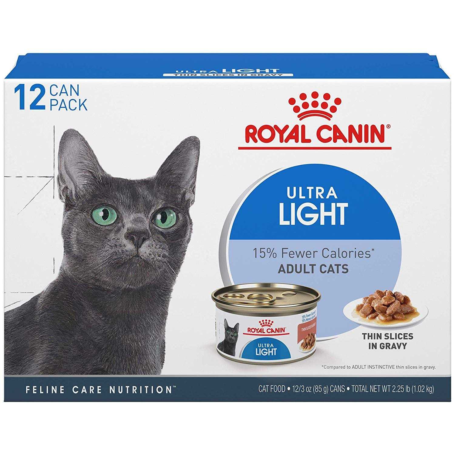 Royal Canin Feline Weight Care Thin Slices in Gravy Canned Adult Wet Cat Food Multipack - Pet Supplies online store
