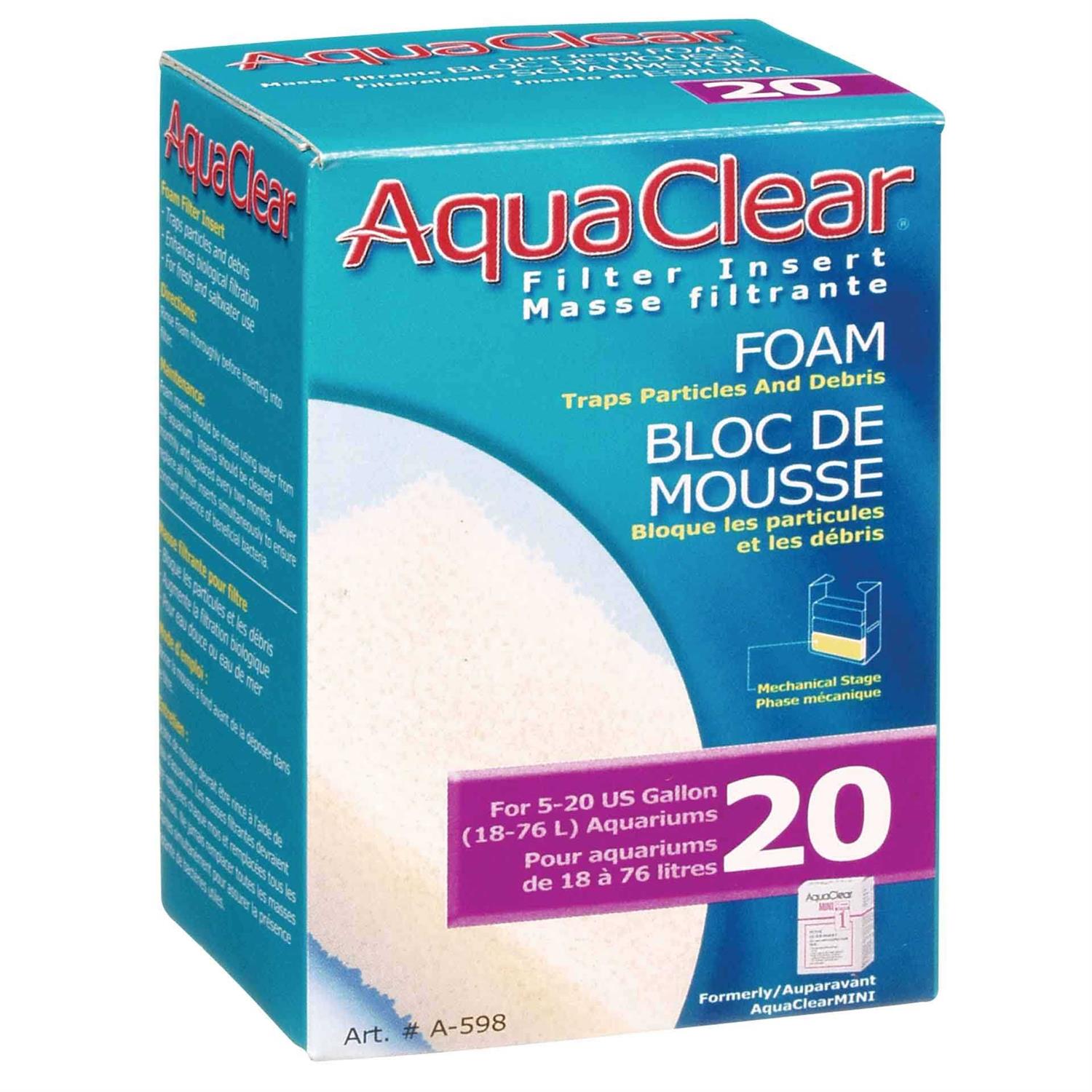 Aquaclear 20 Foam Filter Insert - Pet Supplies online store