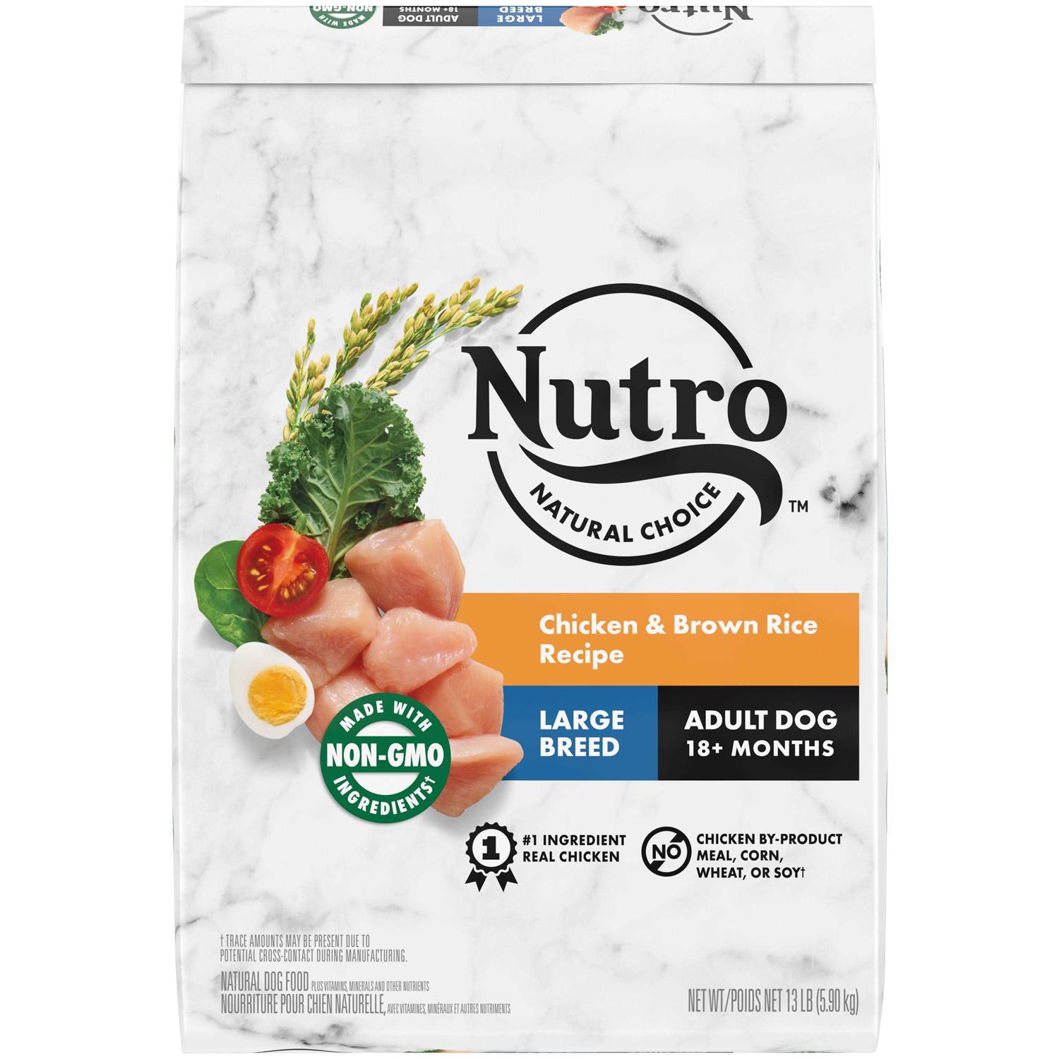 Nutro Natural Choice Large Breed Adult Chicken & Brown Rice Dry Dog Food - Pet Supplies online store