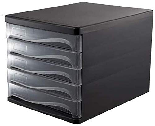 File Cabinets Cabinet Desktop File Data Office Storage Drawer Confidentiality Organizer High-Transparent Resin Pp Plastic 26.5x33.8x25cm (C1)