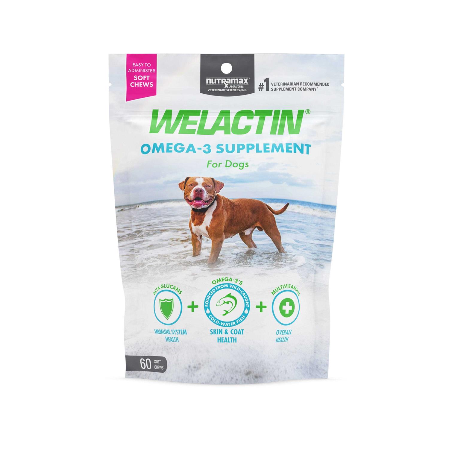 Nutramax Welactin Omega-3 Supplement Soft Chews For Dogs - Pet Supplies online store