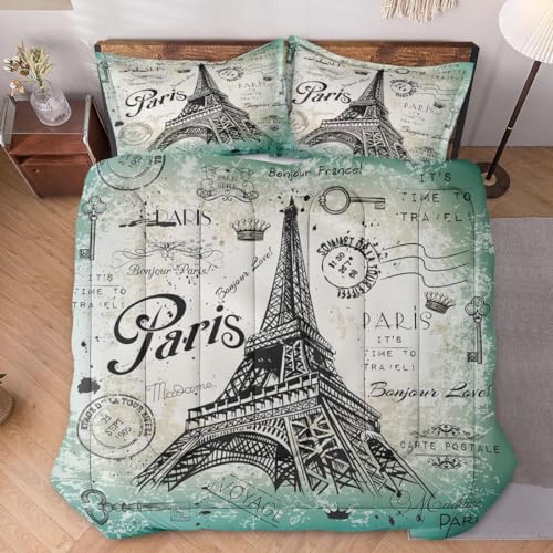 Full Size Comforter Set with 2 Pillowcase, Cowboy Cow Farm Soft Bedding Set for Kids and Adults, Horse Vintage Western Comforter Set for Room Bedroom Bed Decor