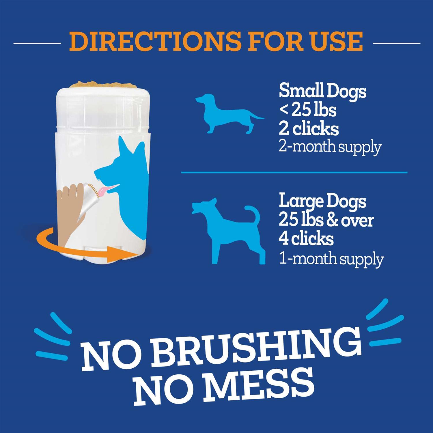 Vetality Brush Free Twist & Lick Oral Gel for Dogs - Pet Supplies online store