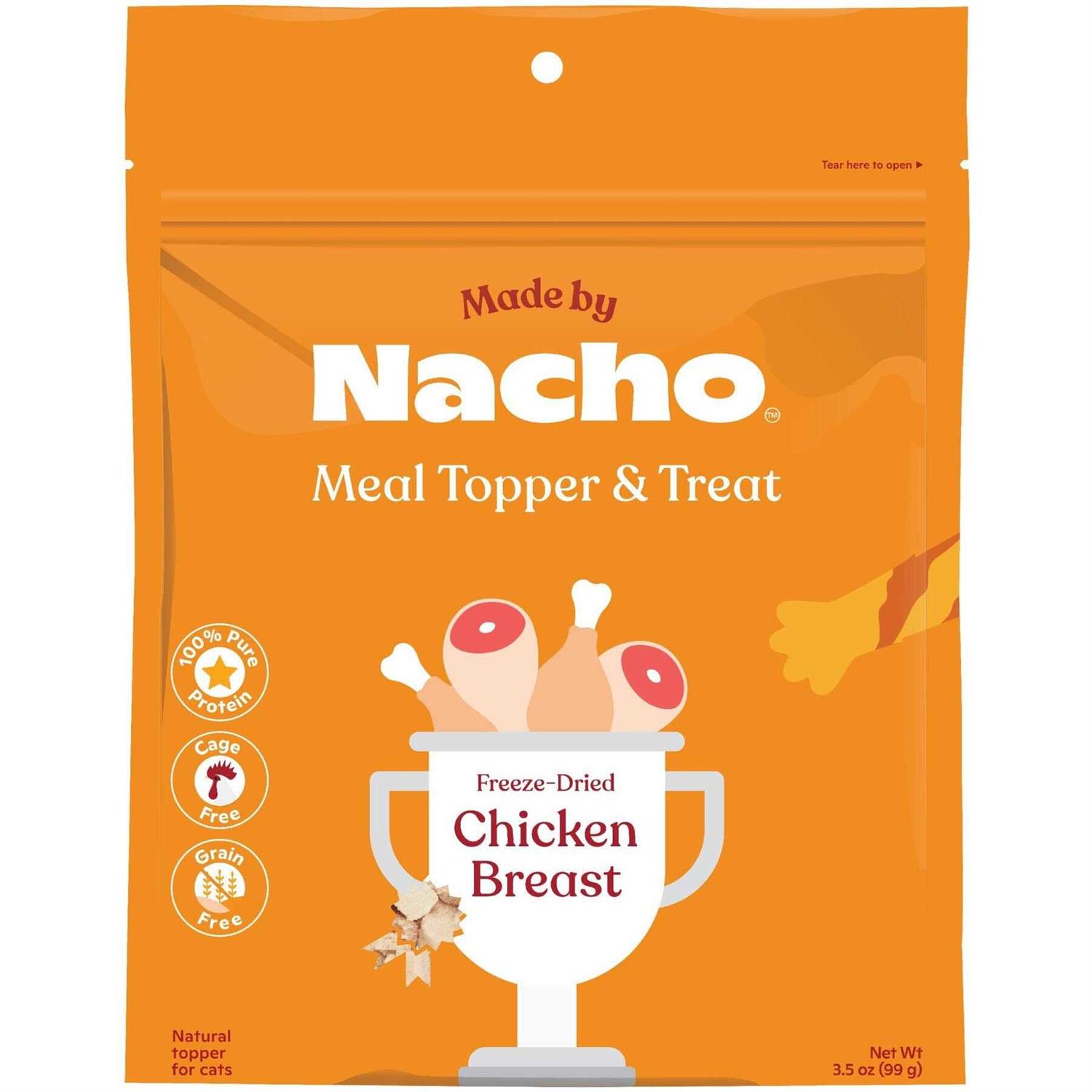 Made by Nacho Chicken Breast Freeze Dried Cat Treats - Pet Supplies online store