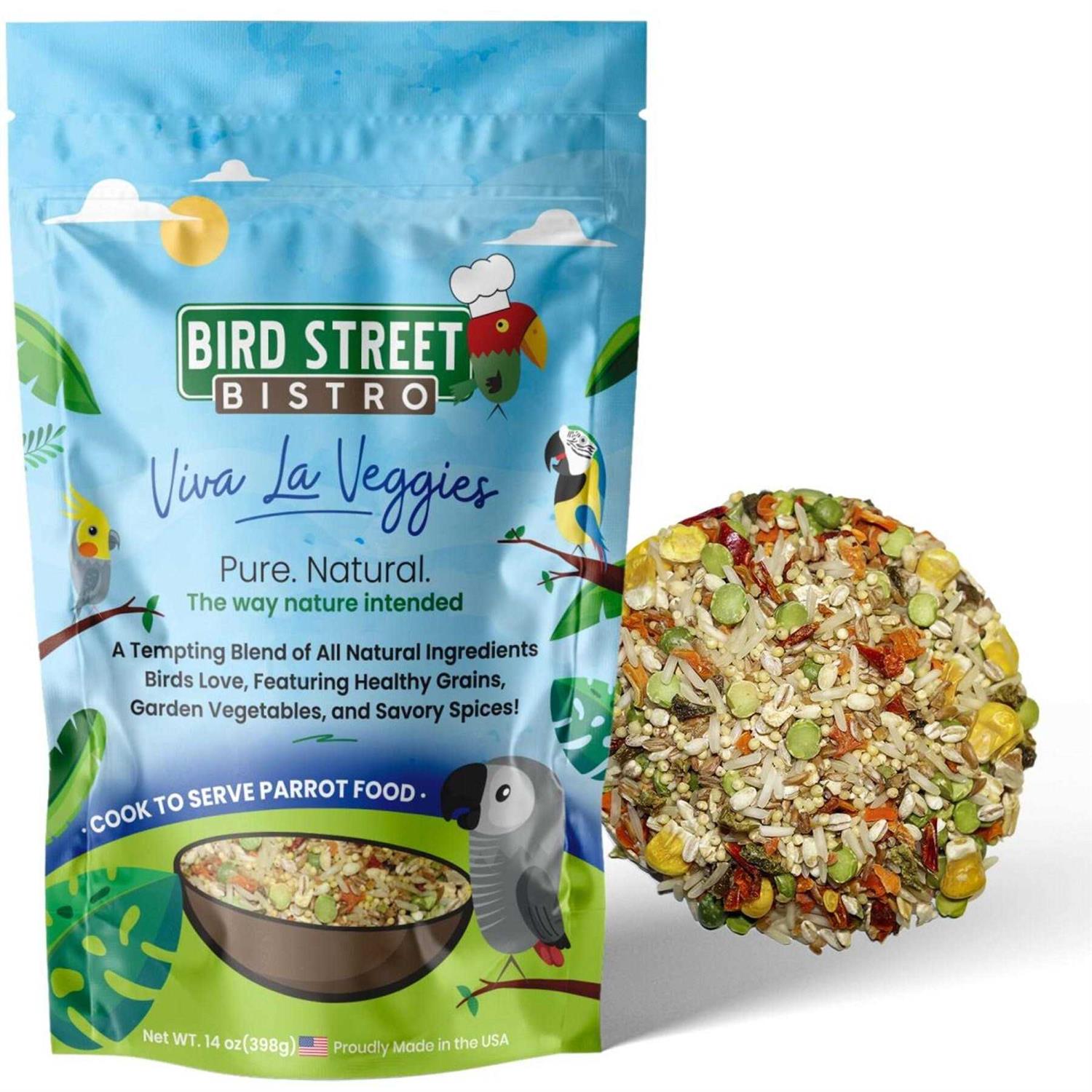 Bird Street Bistro Viva La Veggies Bird Food - Pet Supplies online store