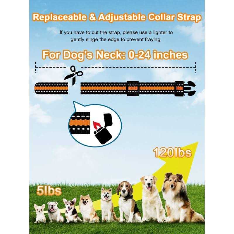 Bousnic Dog Shock Collar 2 Dogs 3300 ft Waterproof Training Collar for Dogs Large Medium Small with Rechargeable Remote - Pet Supplies online store